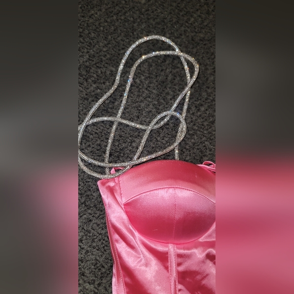 Luxedress Pink Rhinestone Rhomper - Picture 6 of 13